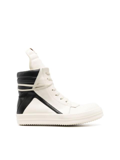 Rick Owens Moody Geobasket leather sneakers