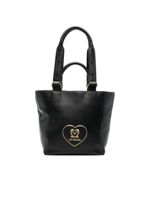 logo-plaque tote bag