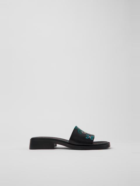 CAMPERLAB Black Leather Women's Sandal.