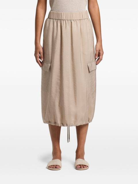 PESERICO side-pocket midi skirt