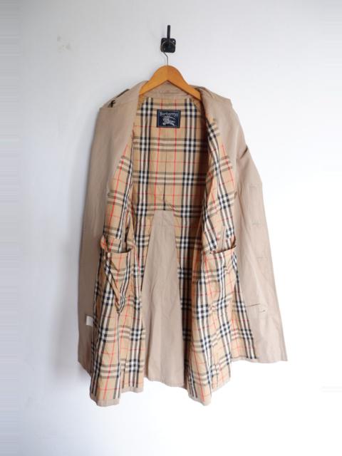 Burberry Vintage 80s Burberry London Checked Double Breast Trenchcoat