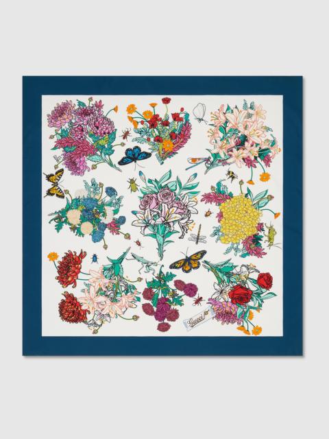 GUCCI 90 x 90 project printed silk carré