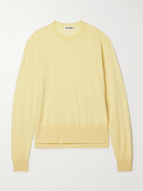 Jil Sander Cashmere, Wool And Silk-blend Sweater