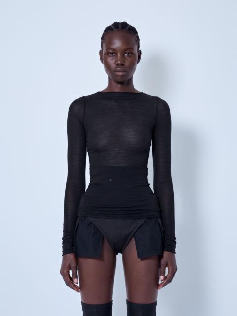 Rick Owens Long Sleeve Wool Silk Tee