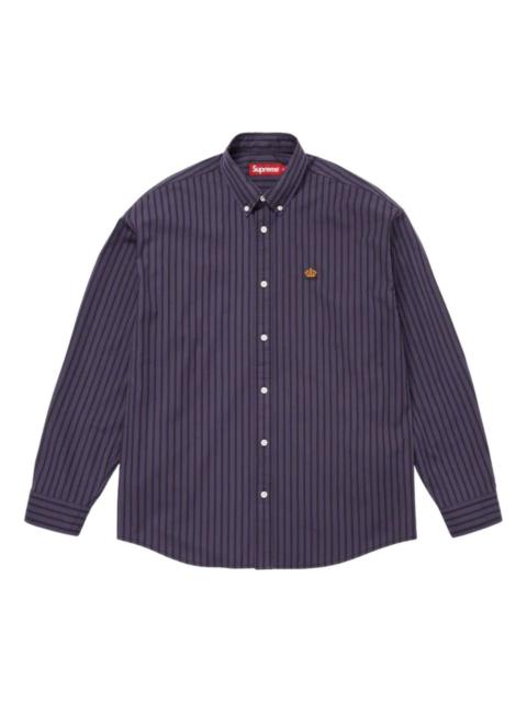 Supreme Supreme SS26 Stripe Shirt 'Purple' SUP-SS26-196-PUR