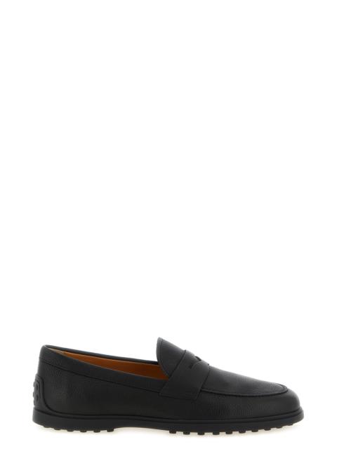 Tod's Hammered Leather Loafers