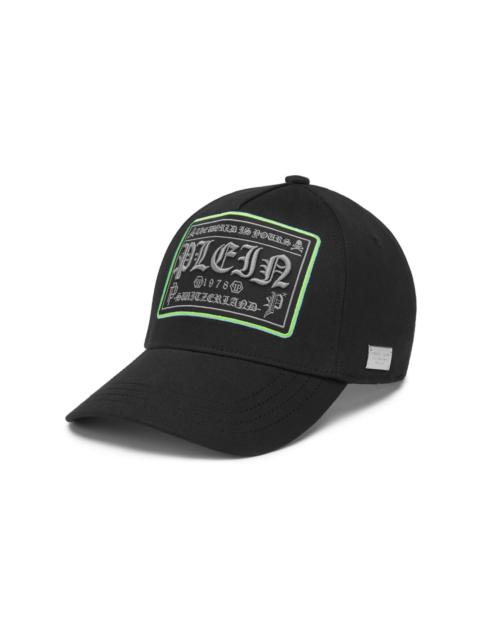 PHILIPP PLEIN logo-embroidered baseball cap