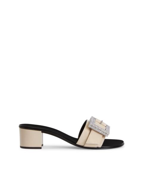 Giuseppe Zanotti Miss Buckle 40mm crystal-embellished sandals