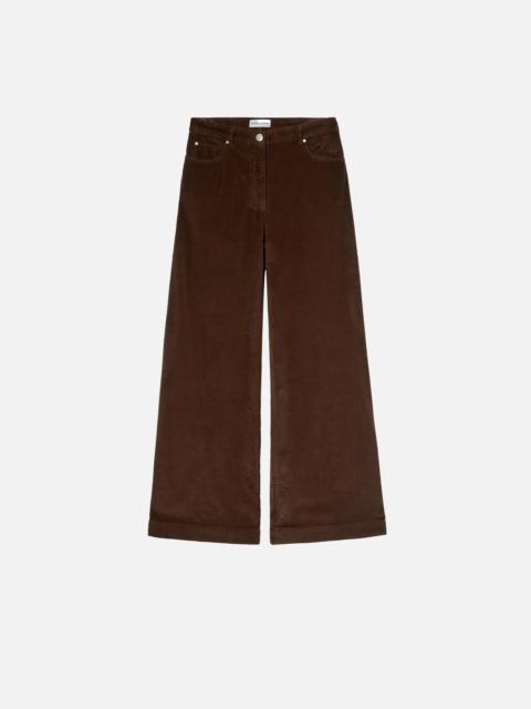 PINKO CORDUROY PALAZZO TROUSERS