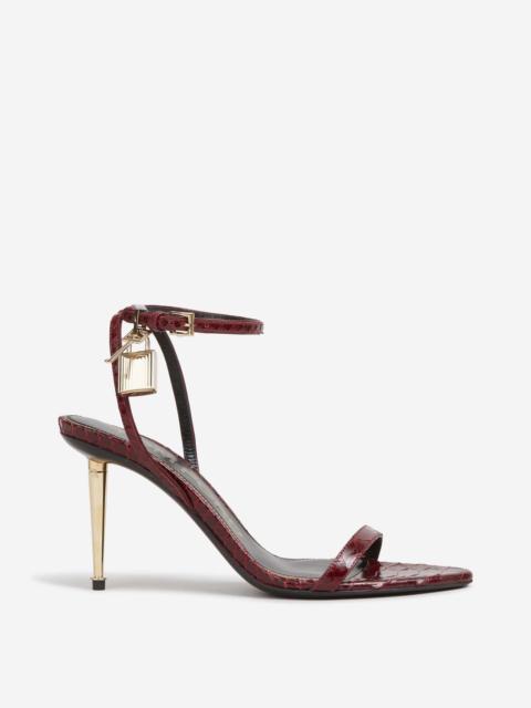 TOM FORD PADLOCK HEEL SANDALS