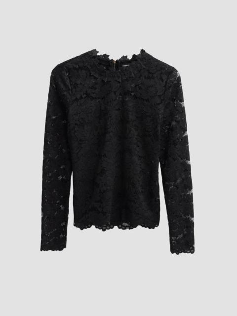 GENERATION LOVE Women's Vix Lace Long-Sleeve Top - Black
