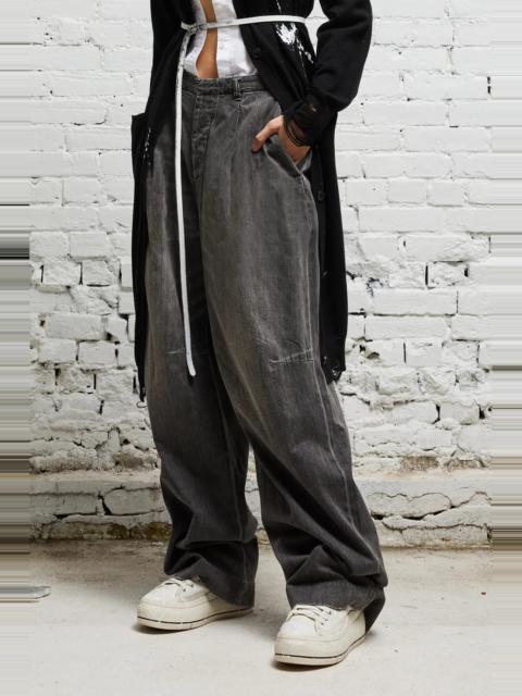R13 WAYNE DENIM TROUSER - KANE BLACK