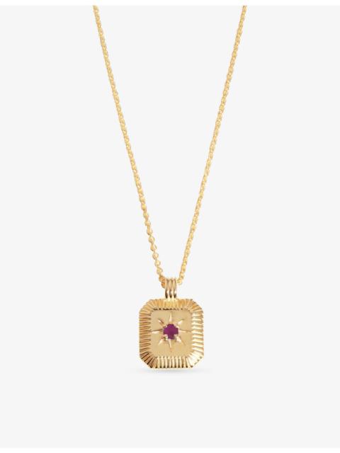 MISSOMA July Birthstone 18ct Gold Vermeil Plated Sterling Silver Pendant Necklace