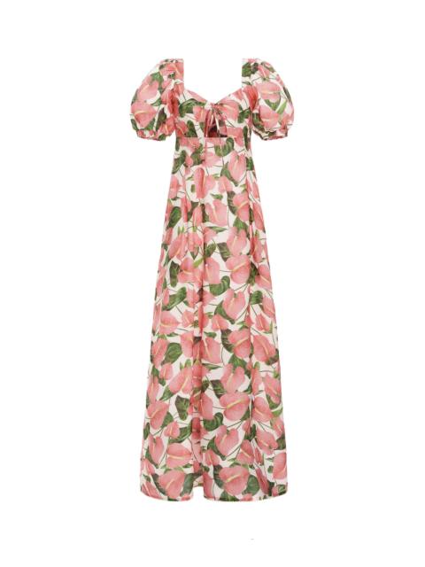 Agua by Agua Bendita Chocolate Anturios Maxi Dress