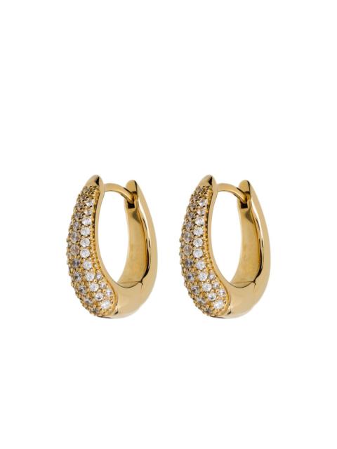 TOM WOOD Liz pavÃ© hoop earrings