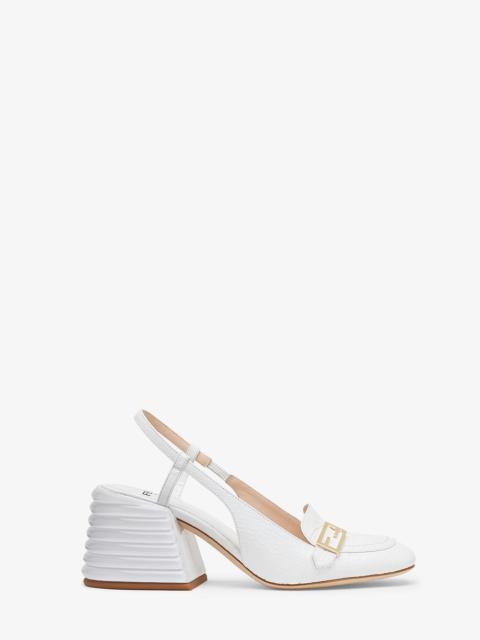 FENDI White leather promenade