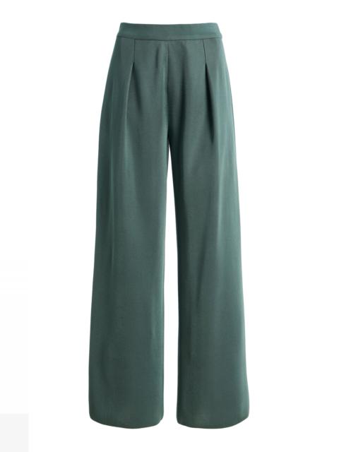 HIGH SPORT Slinky Gene Crepe Wide-Leg Pants