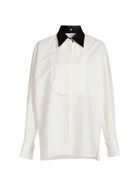 Lanvin Women's Plastron Oversized Cotton Shirt - Cloth