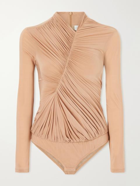 Stella McCartney Draped Crepe-jersey Bodysuit