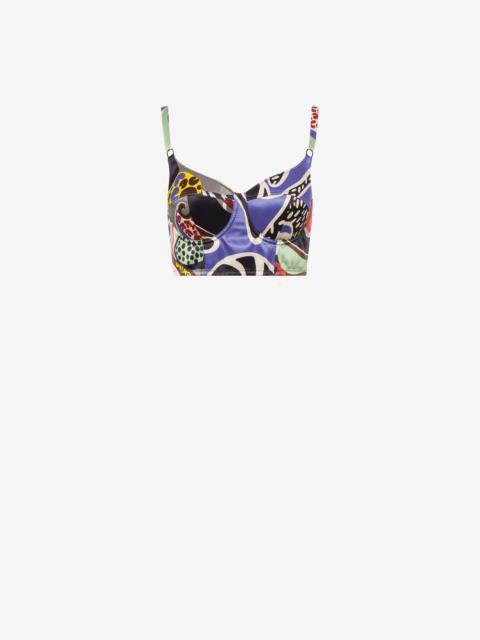 Moschino PSYCHEDELIC PRINT BRALETTE