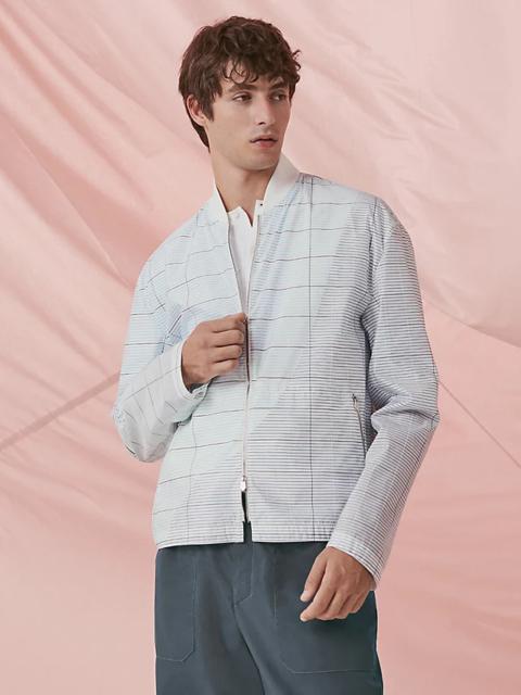 Hermès Printed straight cut jacket