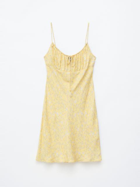 & Other Stories Drawstring Mini Dress