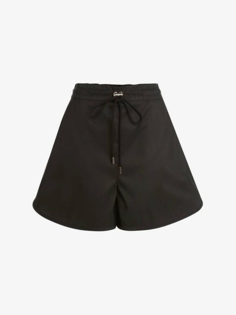 Alexander McQueen Polyfaille Shorts in Black