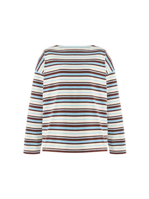 POSSE Nadine Striped Cotton Top