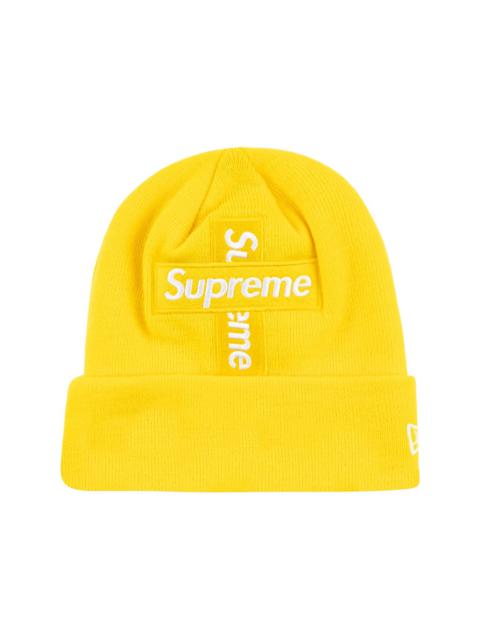 Supreme New Era Cross box logo beanie hat