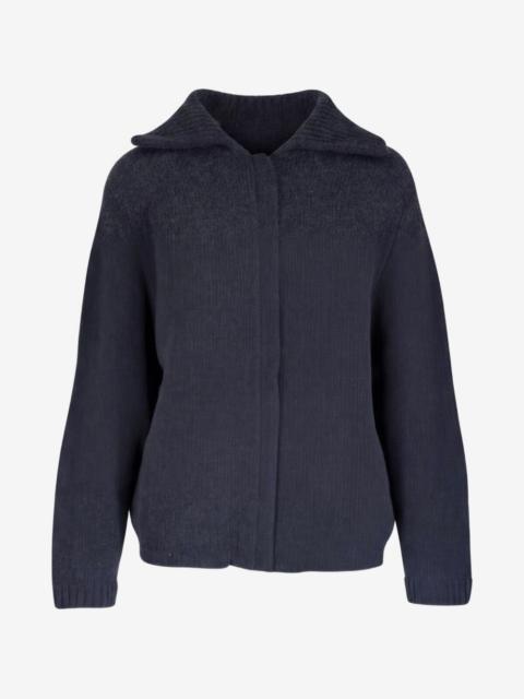 LE KASHA Laolinb ribbed-trim spread-collar cardigan