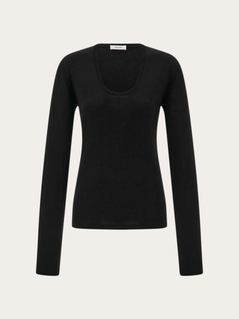 FERRAGAMO Lightweight wool top