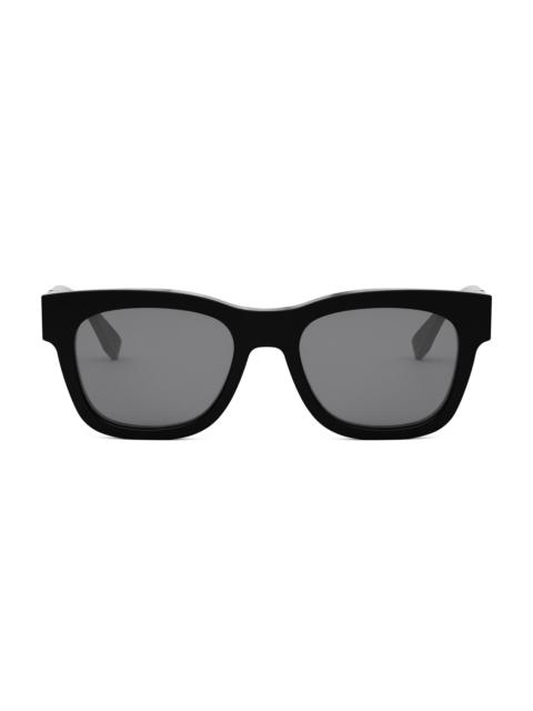 FENDI Men 52MM Square Sunglasses - Black Grey