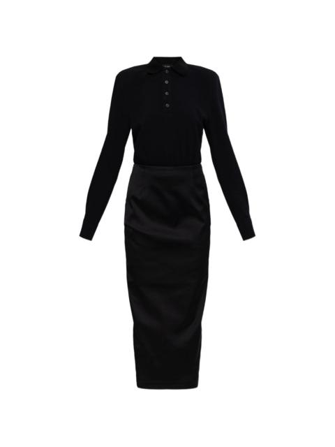 WILLY CHAVARRIA pocket midi skirt