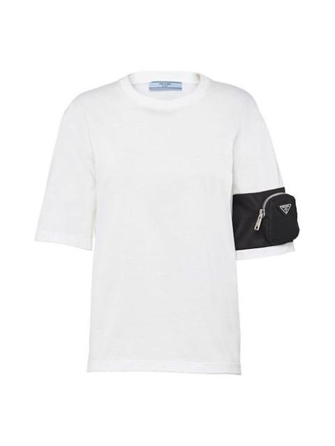 Prada PRADA Pocket Knit Short Sleeve Unisex White 135683-1XBH-F0964-S-202