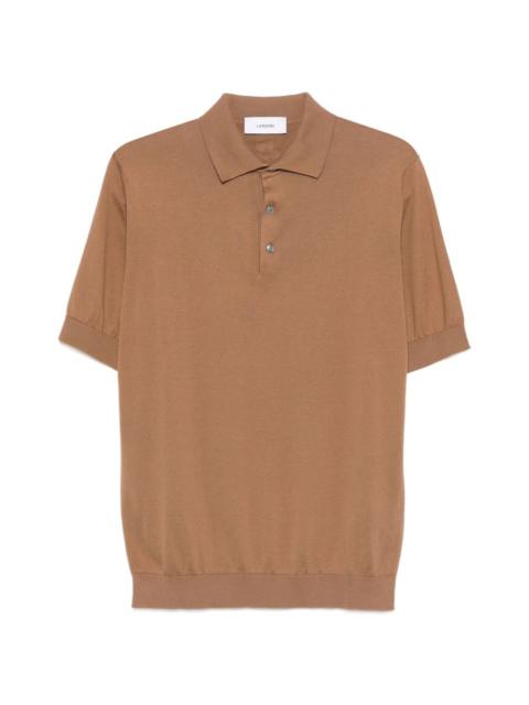 LARDINI button short-sleeve polo shirt
