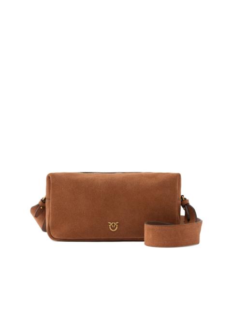 PINKO antique-gold logo crossbody bag