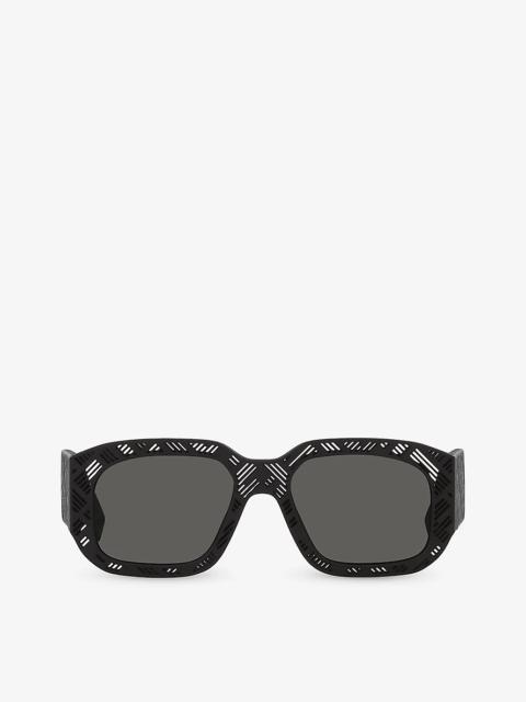 FE40113I Shadow rectangle-frame acetate sunglasses