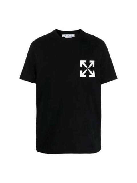 Off-White Off-White Chest Printing Short Sleeve Black OMAA027C99JER0021001