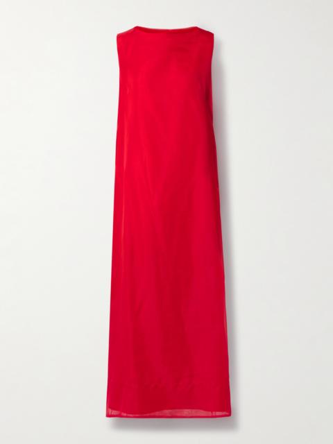 Altuzarra Jools Silk-organza And Crepe De Chine Maxi Dress