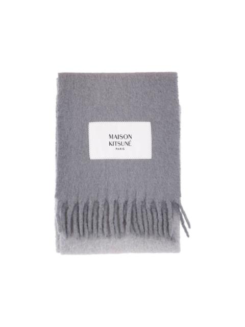 Maison Kitsuné fringed-edge scarf