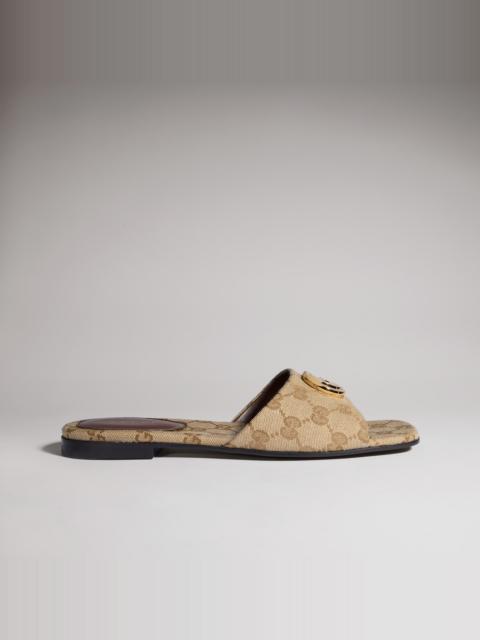 GUCCI Women's slide sandal with Double G