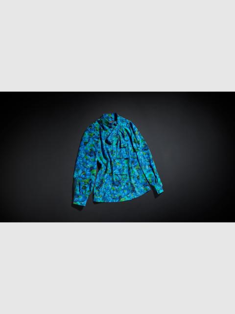 GUCCI Printed silk crêpe de chine shirt