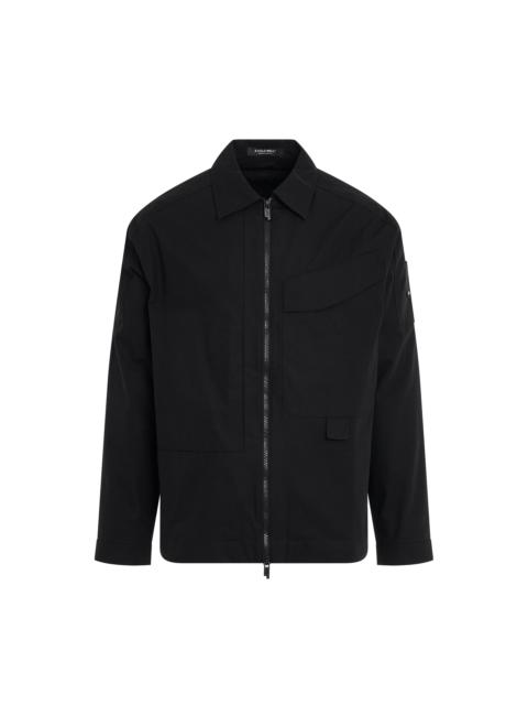 A-COLD-WALL* Zip Overshirt in Black