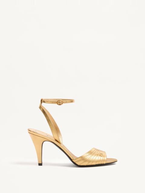 LADYCRUSH SANDAL IN LAMINATED CALFSKIN 85MM