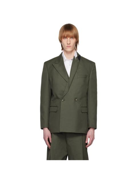 MARINA YEE Khaki Origami Blazer