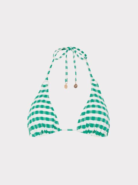 MILLY Jacquard Cottage Bikini Top