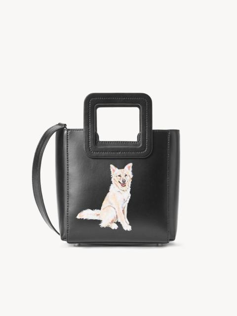STAUD STAUD CUSTOM MINI SHIRLEY LEATHER BAG | BLACK BLACK