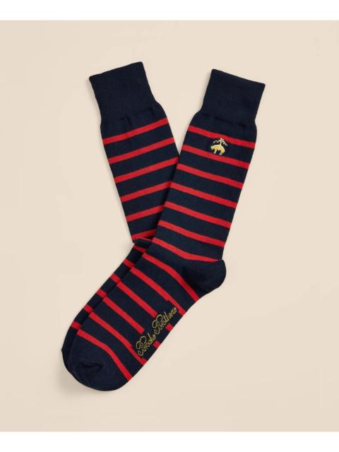 Brooks Brothers Cotton-Blend Mariner Stripe Socks