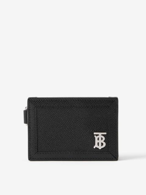 Burberry Grainy Leather TB Card Case Lanyard