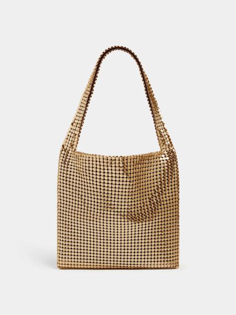 rabanne GOLD PIXEL BAG